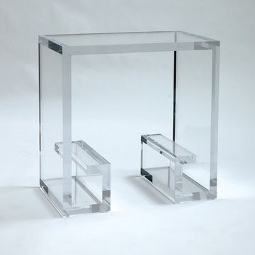 Modern Console Tables with Lucite