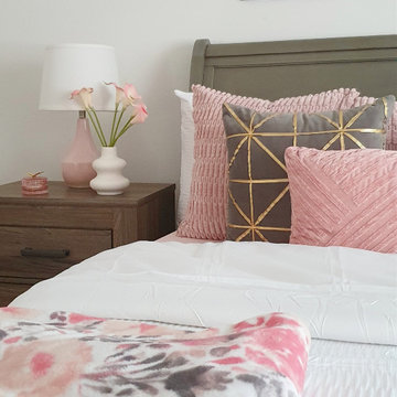 Girls Pink and Gray Bedroom (Rosey's Bedroom)