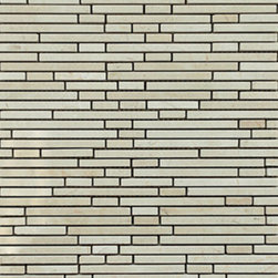 Crema Marfil Staggered Pattern Stone Tile Mosaics - Home Accessories & Decor