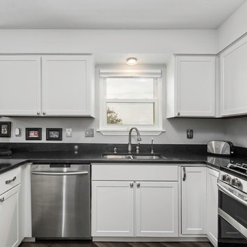 Contemporary Kitchen Remodel Done in a Shaker Door