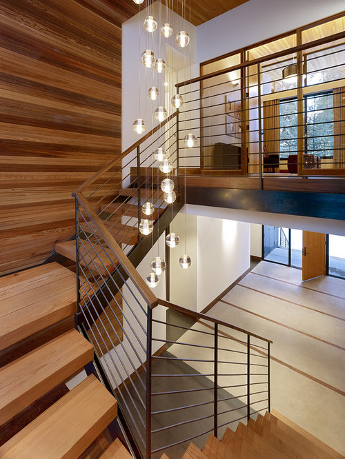 Midcentury Staircase Design Ideas, Remodels & Photos