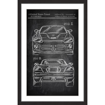 "Muscle Car Design" Framed Painting Print, 16"x24"