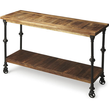 Fontainebleau Industrial Chic Console Table, Multi-Color