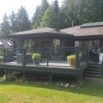 Custom Wood Deck & Cedar Privacy Wall