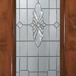 Slab House Single Door 80 Alder Versailles 1 Panel 3/4 Lite Glass - Front Doors