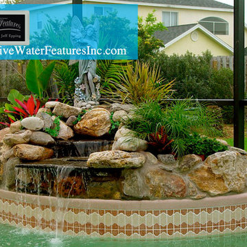 Small pool waterfall