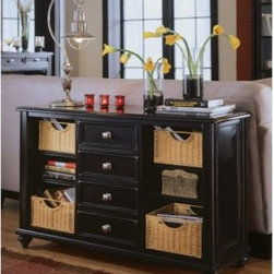 American Drew 919-925 Console Table Camden - Black - Coffee Tables