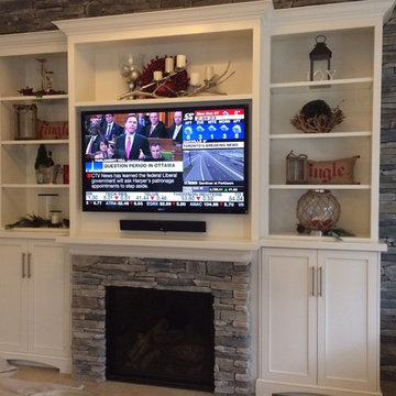 White entertainment unit