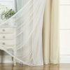 Grommet Blackout Curtains With Tulle Overlay, Beige, 84"