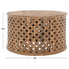 Safavieh Kyrith Round Coffee Table, Burnt Natural