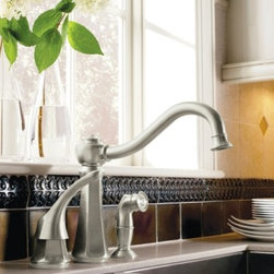 Moen Vestige Stainless one-handle high arc kitchen faucet - Kitchen Faucets