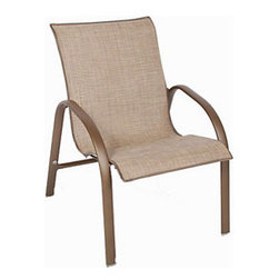 Homecrest Palm Bay Low Back Stack Chair - Outdoor Lounge Chairs