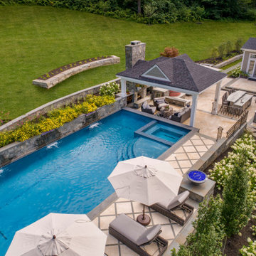 Spectacular outdoor landscaping with all the amenities