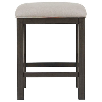 Shades Of Gray Upholstered Barstool | Backless | Counter Height Stool