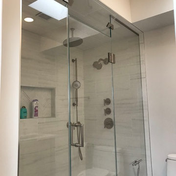 Steam shower door