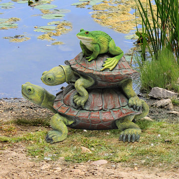 In Good Company Frog and Turtles Statue