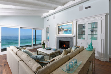 Inspiration for a coastal home design remodel in San Diego