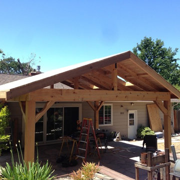 Graves' Cedar beam patio cover