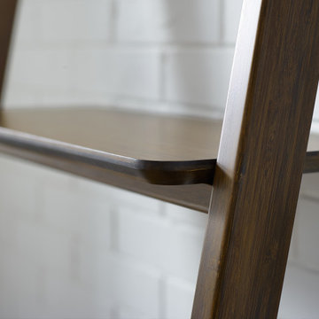Currant Leaning Bookshelf, Black Walnut