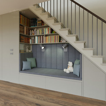 Under Stairs Reading Corner Visualisation