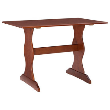 Linon Chelsea Wood Dining Table in Walnut