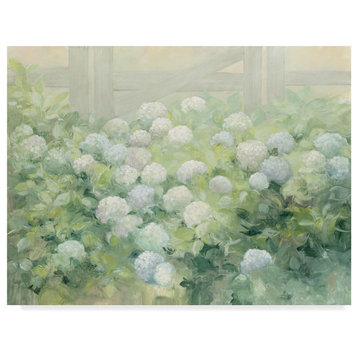 Julia Purinton 'Hydrangea Lane Flowers' Canvas Art