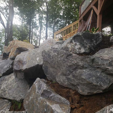 Landslide from Water & Soil Erosion Backyard Transformation