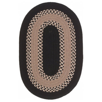 Colonial Mills Rug Corsair Banded Oval Black Oval