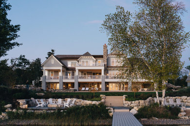 Coastal exterior home idea in Other