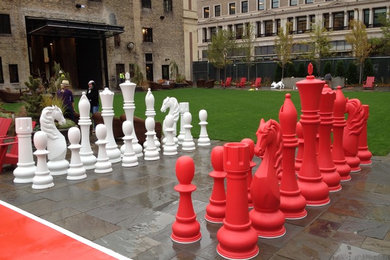 Giant Fiberglass Chess Set in Minneapolis