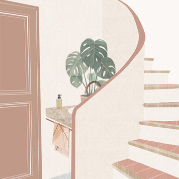 Rénovation de la cage d'escalier