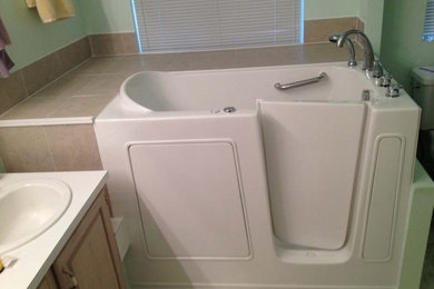 Before and After Walk in Tub Installation in Oklahoma City