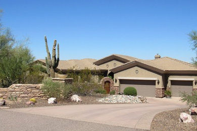 Inspiration for a contemporary exterior home remodel in Phoenix
