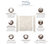 Transolid SaraMar 60"x36"x72" 3-Piece Shower Wall Kit, Biscotti Marble Velvet