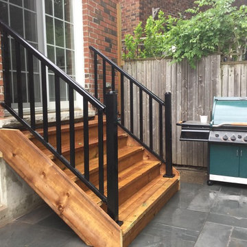 Exterior Stairs and BBQ Patio