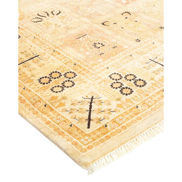 Mogul, One-of-a-Kind Hand-Knotted Runner Ivory, 6'1"x12'7"