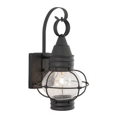 Chatham 13" Outdoor Wall Light, Textured Black, 8-in. W X 13.5-in. H X 8.5-in. D