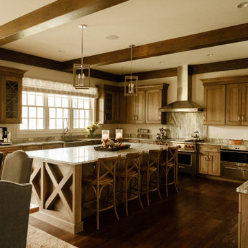 Rustic Sub-Zero and Wolf Kitchen