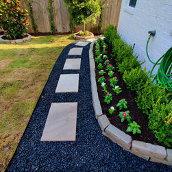 Back Yard Remodel - Landscaping Stones And Pavers