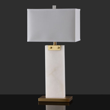 Safavieh Morgen Alabaster Table Lamp White/Gold
