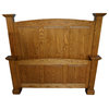Classic Oak Queen Bed Frame, Interesting Aqua Oak