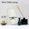 Simple Designs Mini Ceramic Globe Table Lamp, White