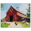Flagship Carpet Double Stitched Multicolor Barn Animals - 10'6 x 13'2