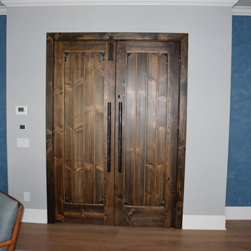 Custom 3" Thick Knotty Pine Door