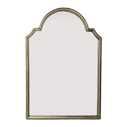 Metal Gold and Black Arched Mirror - Products