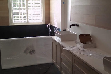 Bathroom - modern bathroom idea in Austin