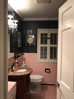 1950s Bathrooms and a Pink and Gray Kitchen: Friday Finds - Town