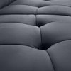 Limitless Velvet Upholstered 2-Piece Modular Sectional, Gray