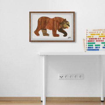 "Brown Bear" Framed Painting Print