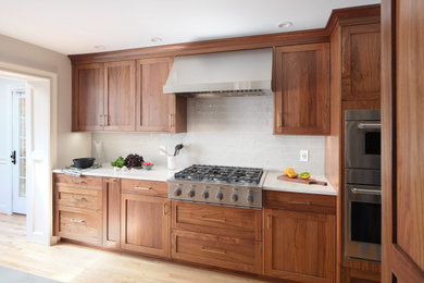 Inspiration for a transitional kitchen remodel in New York